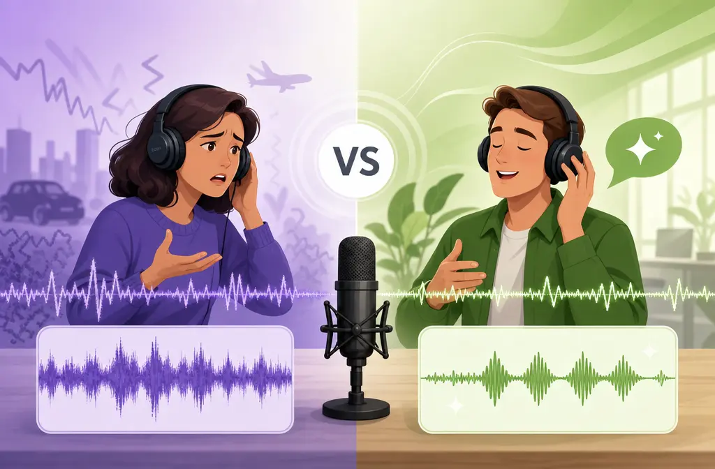 Adobe Podcast vs Camtasia AI Noise Removal