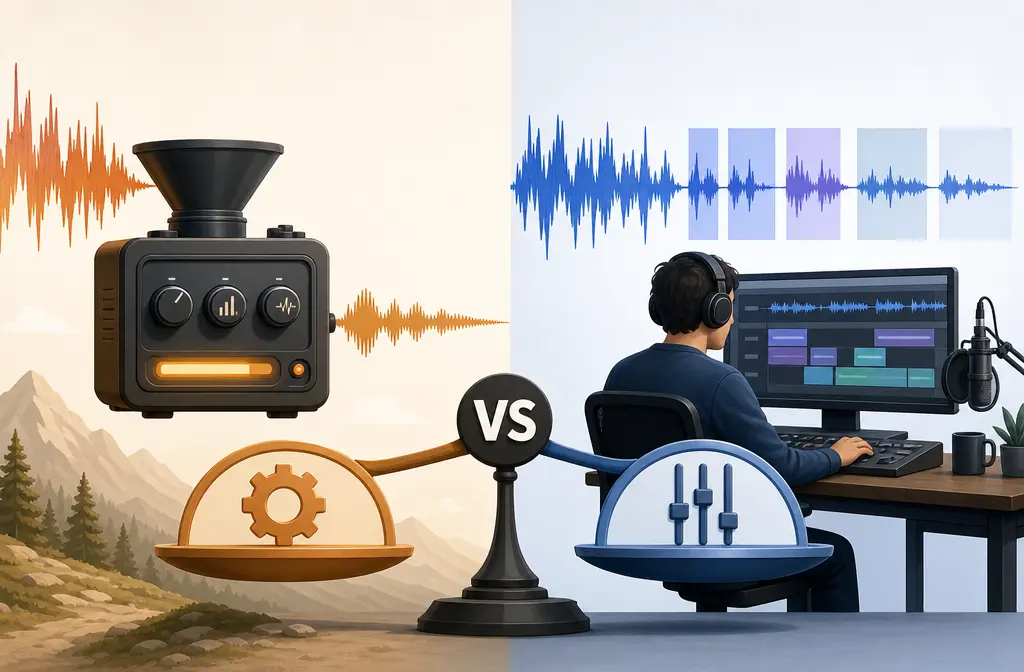 Auphonic vs Descript Studio Sound