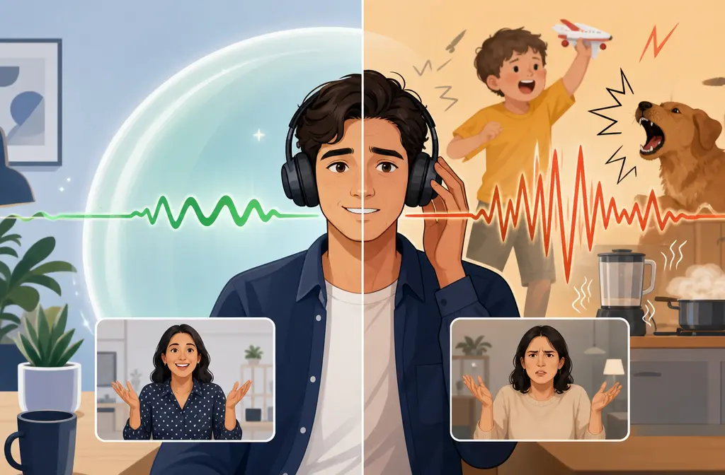 Krisp vs Microsoft Teams Noise Suppression