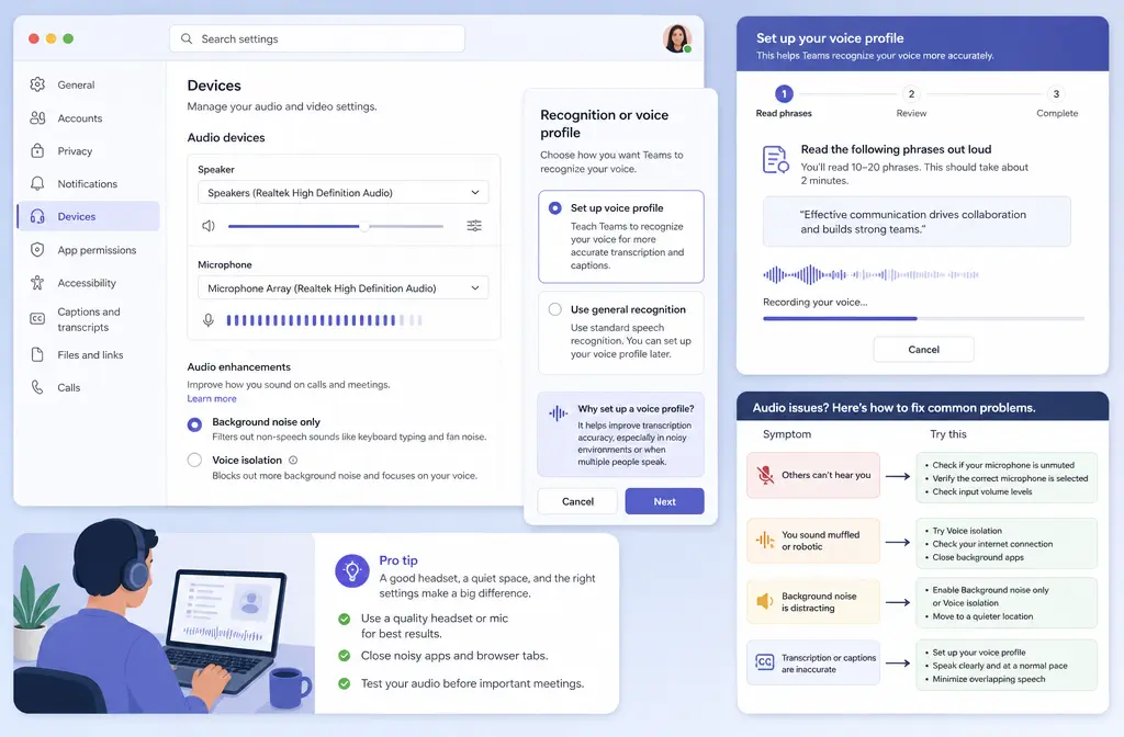 How to Fix Microsoft Teams Noise Suppression Not Working: Missing Options, Voice Isolation, Music Mode, and Better Fallbacks