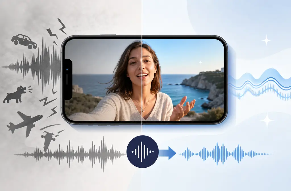 Remove Background Noise from Iphone Video