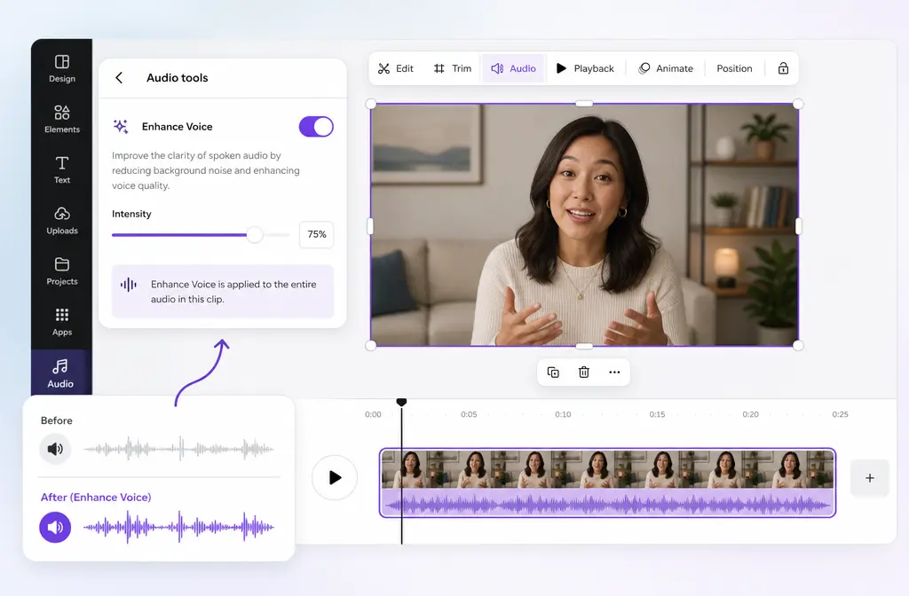 How to Remove Background Noise in Canva: Enhance Voice Steps, Limits, and When to Clean the Exported File Online