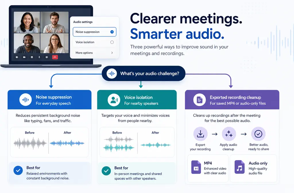 How to Remove Background Noise in Microsoft Teams: Noise Suppression vs Voice Isolation, Recording Cleanup, and Music Mode Pitfalls