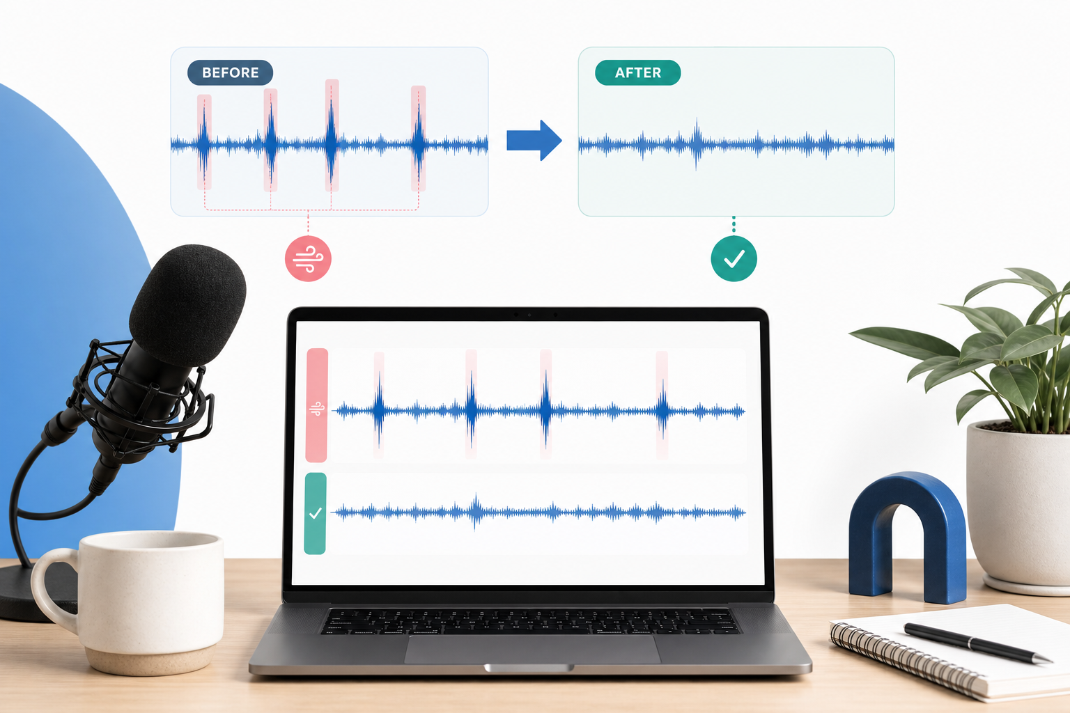 How to Remove Breathing Sounds from Audio Online: Clean Up Podcasts, Voiceovers, and Videos